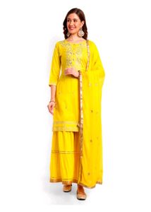 Kurta Sharara Dupatta Set