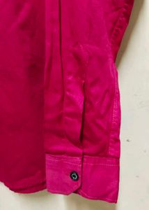 Stylish Pink Kurta With Buttons