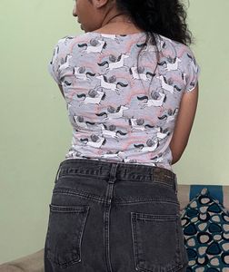 🦄 Unicorn Print Top with short sleeves
