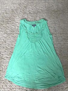 Mint Green Lace Tank Top