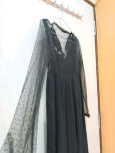 Sheer Sleeve Lace Dress