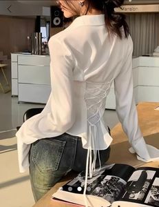 Savana Lace Up Fitted Shirt