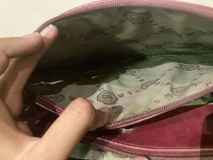Burgundy Patent Leather Tote Bag