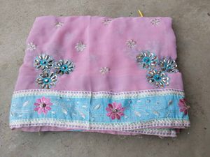 Embroidered Saree 💥 wow offer price 💥