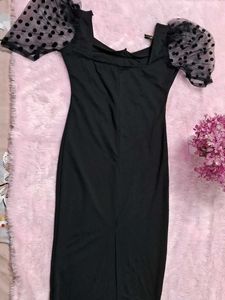 Chic Black Midi Dress