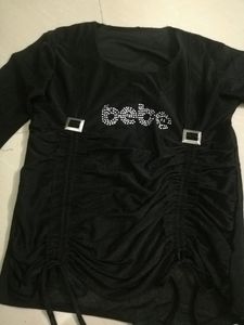 Black Colour Tops For Skirt
