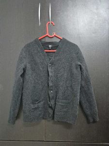 Gray Uniqlo Cardigan