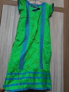 Green 💚 Kurti With Dupatta