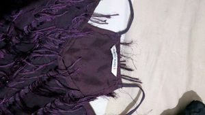 Purple Fringe Tank Top