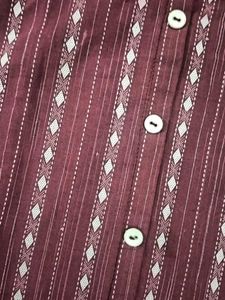 Maroon Striped Kurta Dress