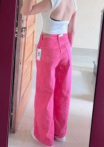 Pink Flare Jeans