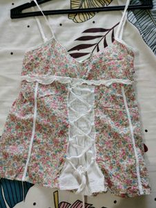Floral Corset Cami Top