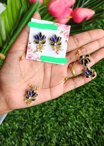 Lotus Necklace &amp; Earring Set