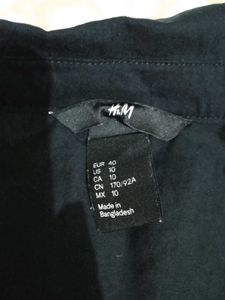 H&amp;M Black Sleeveless Shirt