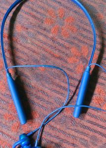 Blue Wireless Neckband Headphones