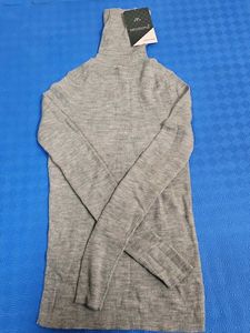 Cozy Gray Turtleneck Top