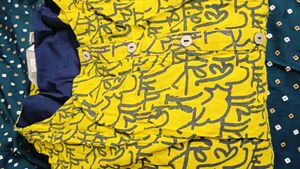 Yellow Print Dress