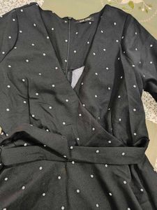 Polka Dot wrap top worn only twice