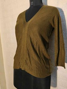 Olive Green Knit Sweater