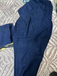 Elegant Blue &amp; Gold Kurta