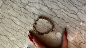 Gold Byzantine Link Bracelet