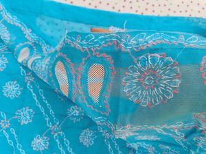 Blue Embroidered Kurta Set