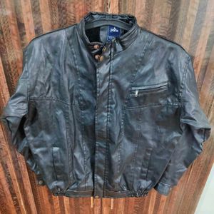 Parx Solid Leather Jacket - Chest 44