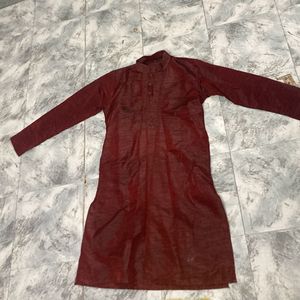 Maroon Kurta