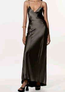 Satin Backless Dress