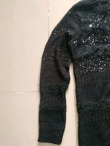 partywear woolen long top/one-piece