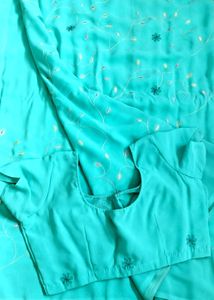 Light Weight Chiffon Saree With Blouse