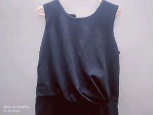 Navy Blue Sleeveless Dress