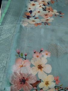 New ,Pastel Green Origanza saree