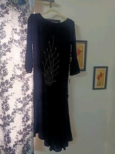 Women&#39;s Black Printed Kurti