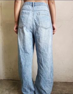 Wide Leg Denim Jeans