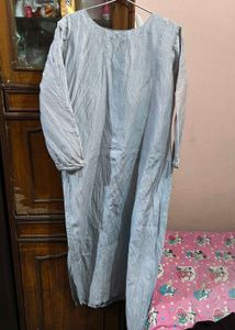 Embroidered Kurti - Silver