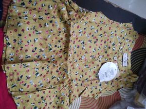 Cute Floral Top With Bottom