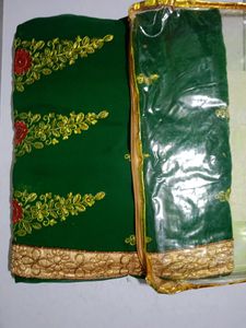 Green Color Saree