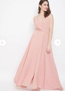 Elegant Pink Maxi Dress