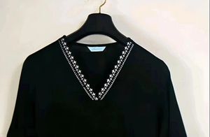 Elegant Black Short Kurta
