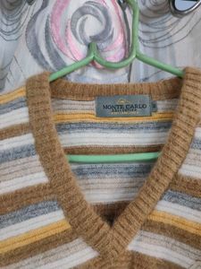 Striped V-Neck Sweater