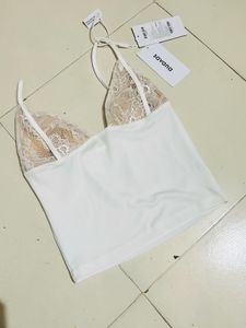 Size XS Savana White Lace Cami Top