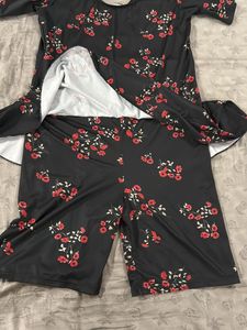 Half Covered Swimwear With Shorts