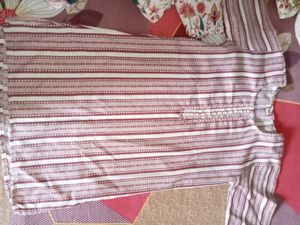 Striped Print Top