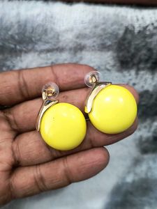 Yellow Gems Big Size stud
