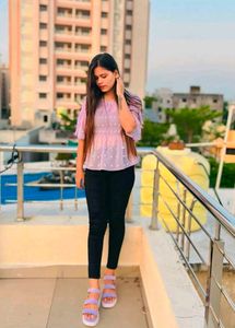 Lilac Off-Shoulder Top