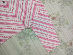 White Pink Cotton Kurti