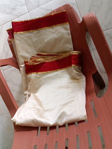 New Cream Saree