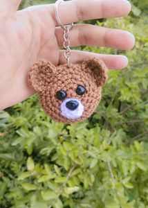 Crochet Bear Keychain
