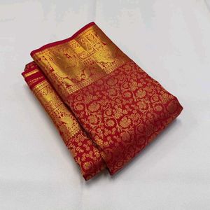 New women Banarasi soft silk saree For Wedding